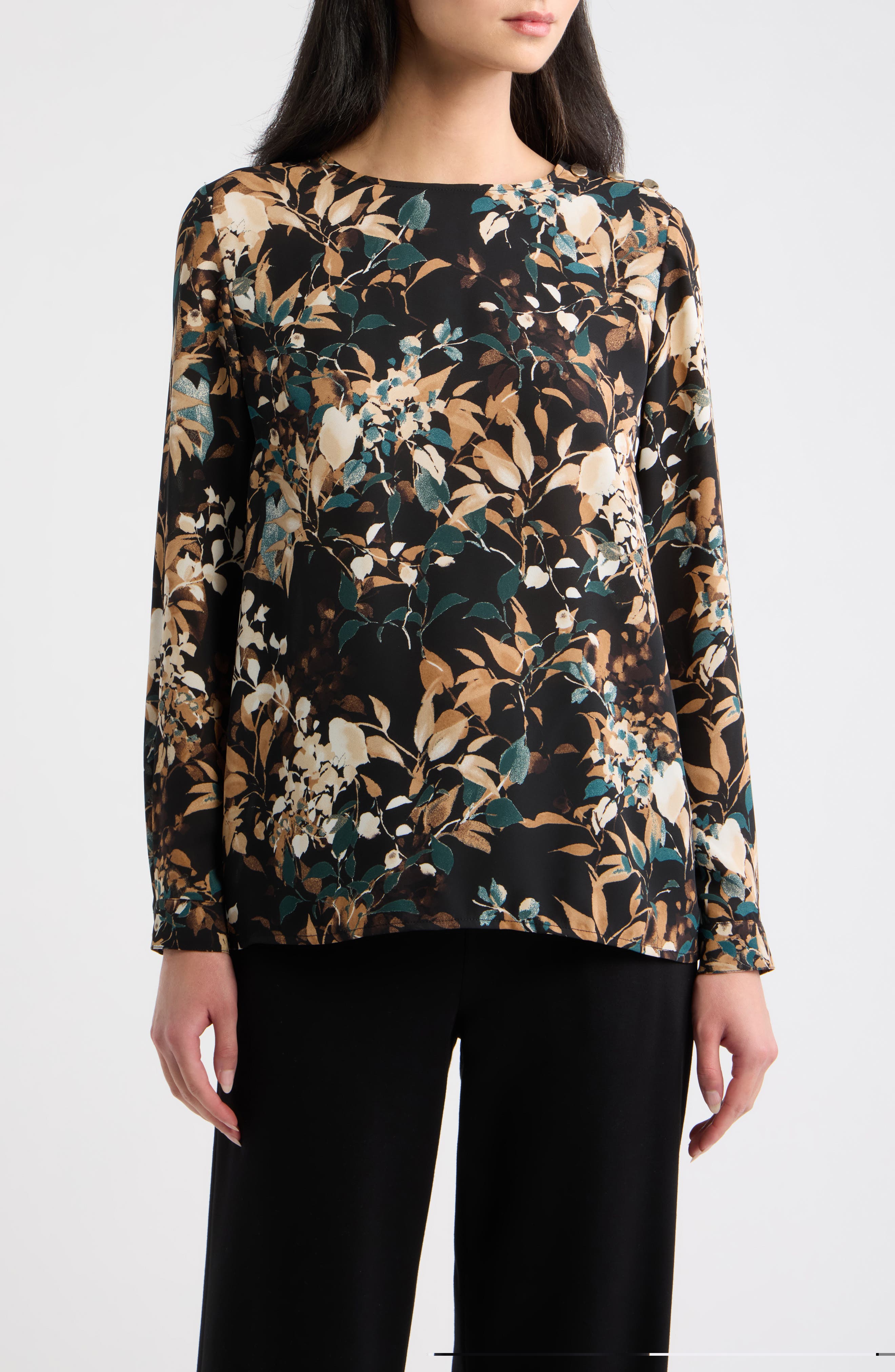 selected ANNE BLACK/ TREELINE MULTI