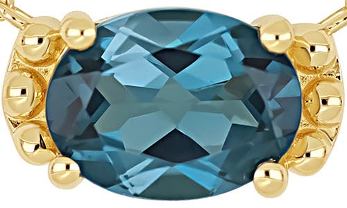 Bony Levy London Blue Topaz Pendant Necklace