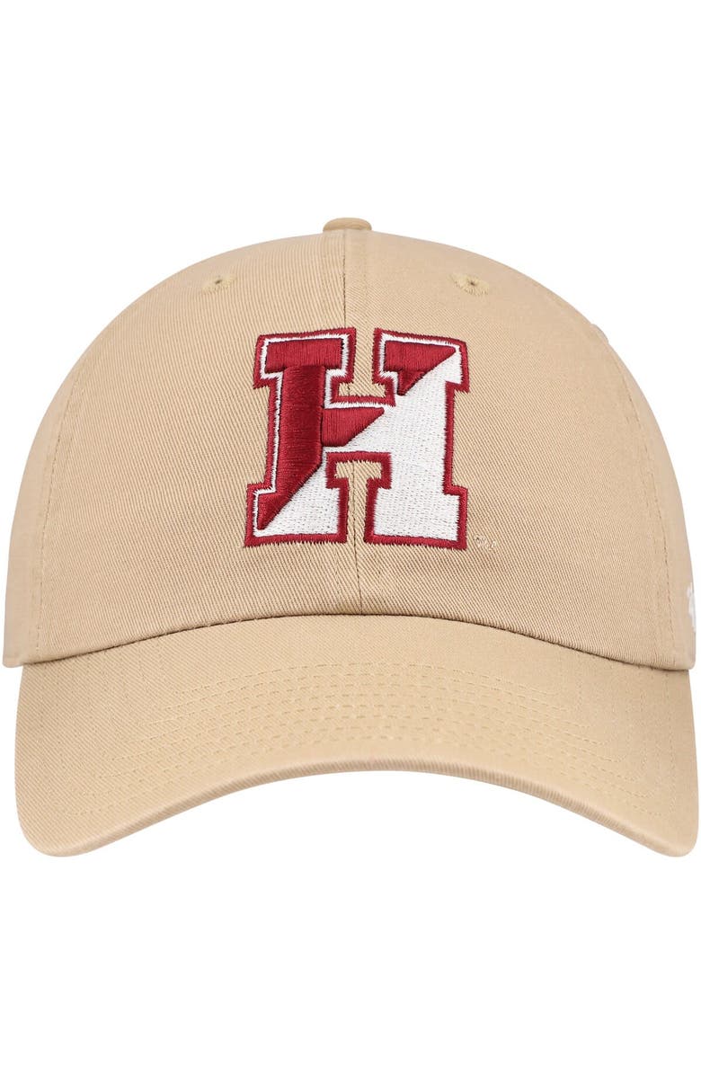 '47 Men's '47 Khaki Harvard Crimson Clean Up Adjustable Hat, Alternate, color, Khaki