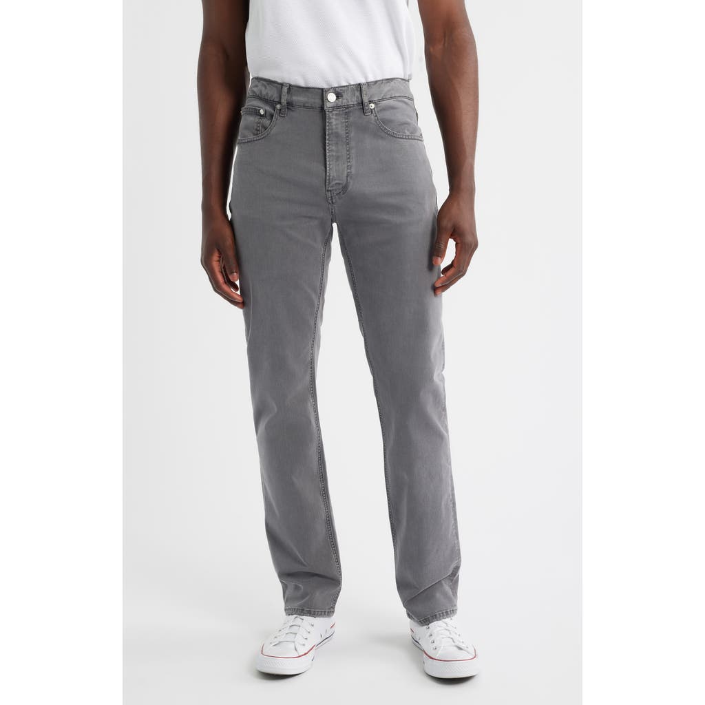 Frame Modern Straight Leg Five-pocket Twill Pants In Gray