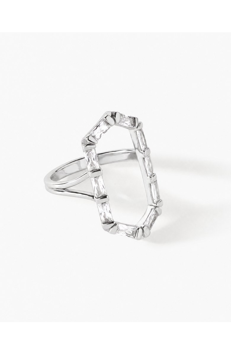 Ora Ana The James Ring, Alternate, color, Sterling Silver/White Cz