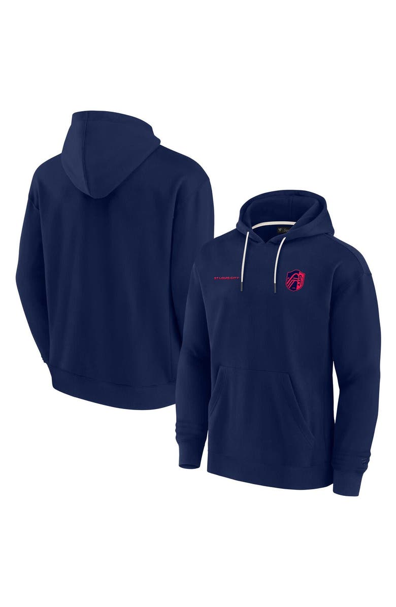 Fanatics Signature Unisex Fanatics Signature Navy St. Louis City SC Elements Super Soft Fleece Pullover Hoodie, Alternate, color, 