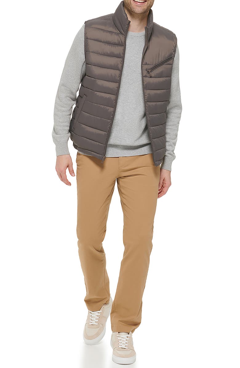 Cole Haan Signature Quilted Puffer Vest, Alternate, color, Charcoal