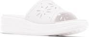 Clarks® Drift Floral Wedge Slide Sandal