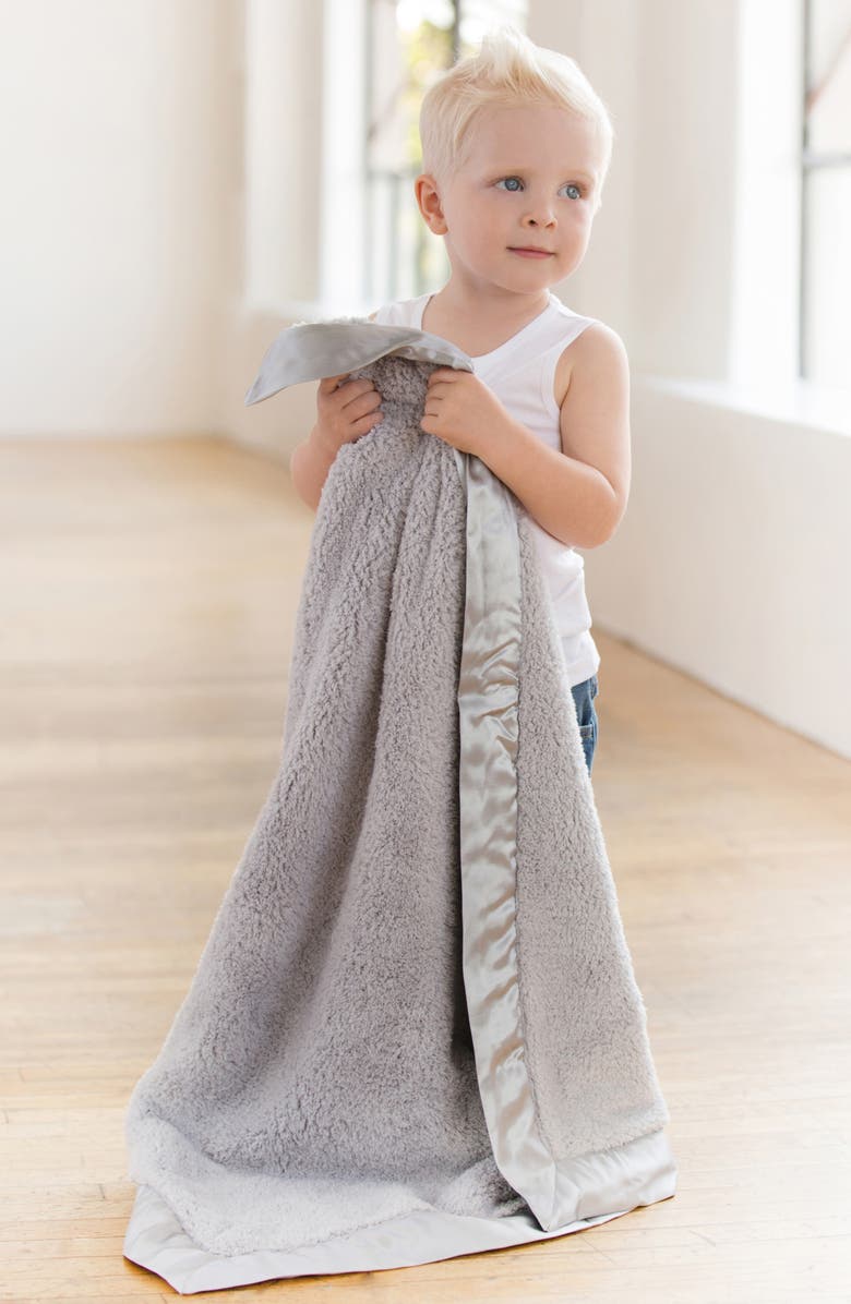 Little Giraffe Chenille Blanket, Alternate, color, Silver