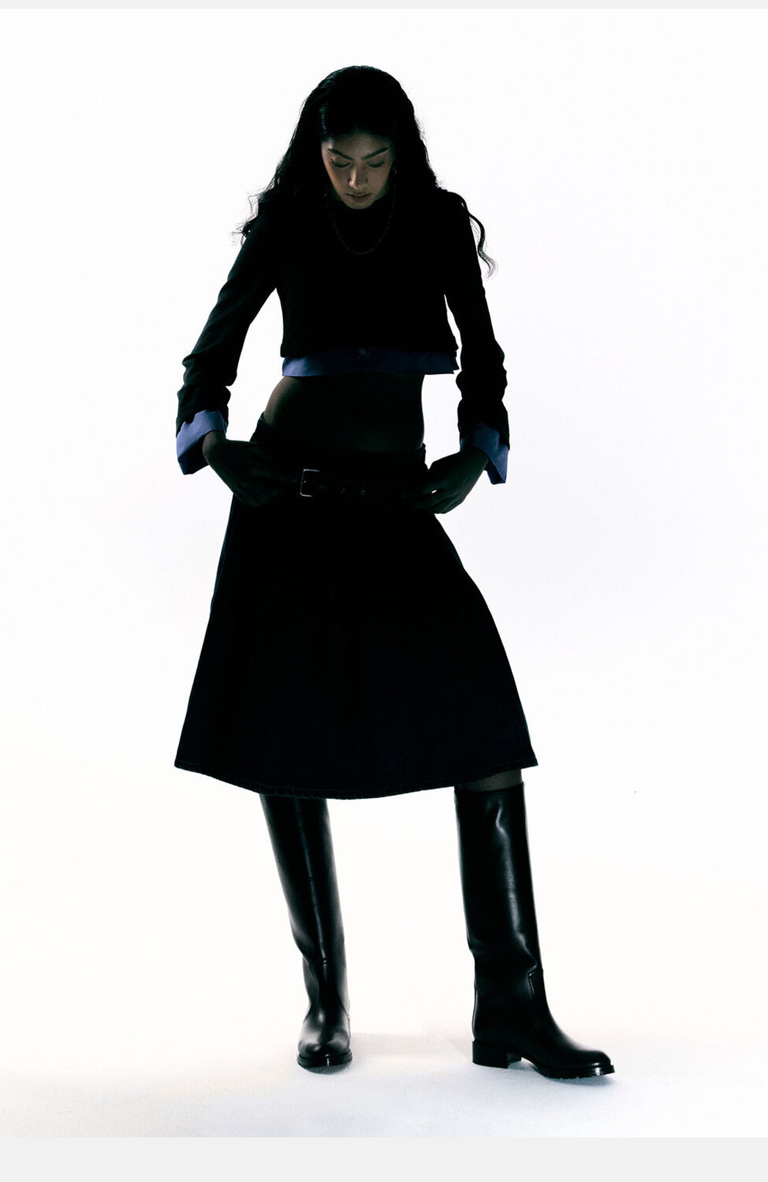 SCAROSSO Sofia Boots, Alternate, color, Black - Calf