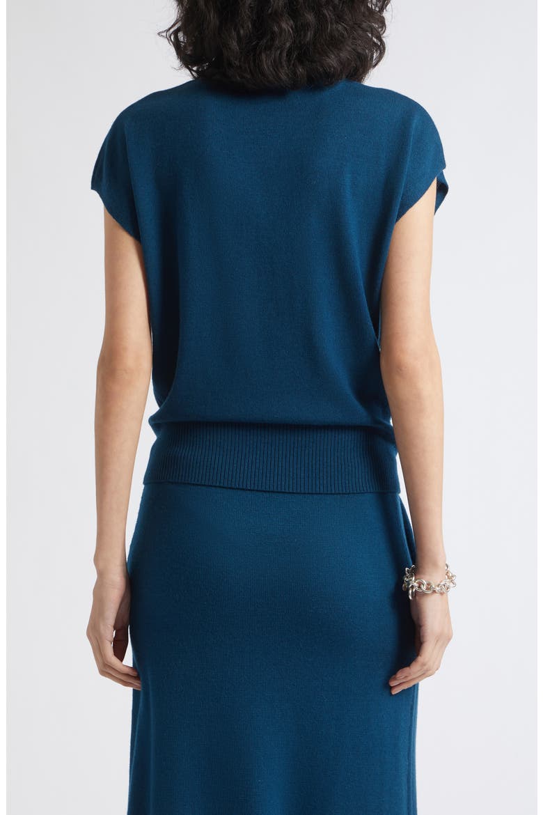 Natalie Wool Turtleneck Sweater, Alternate, color, DARK TEAL