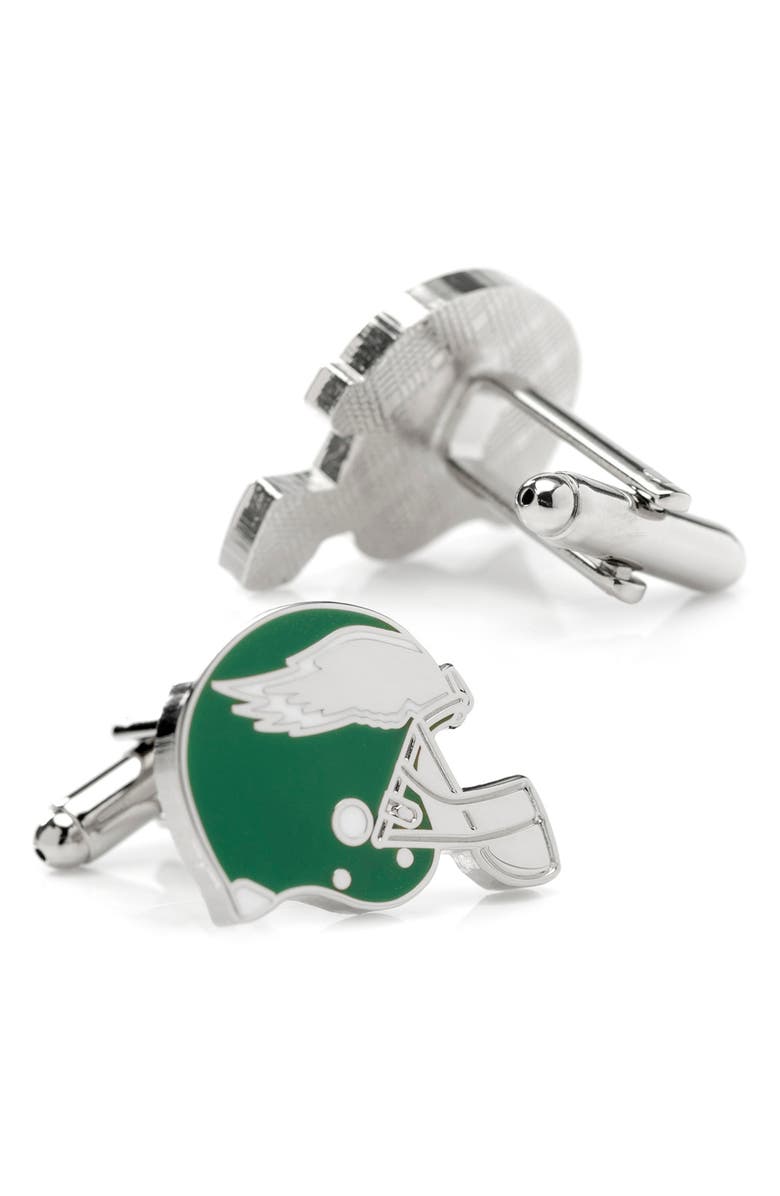 Cufflinks, Inc. NFL Philadelphia Eagles Retro Helmet Lapel Pin, Alternate, color, Green