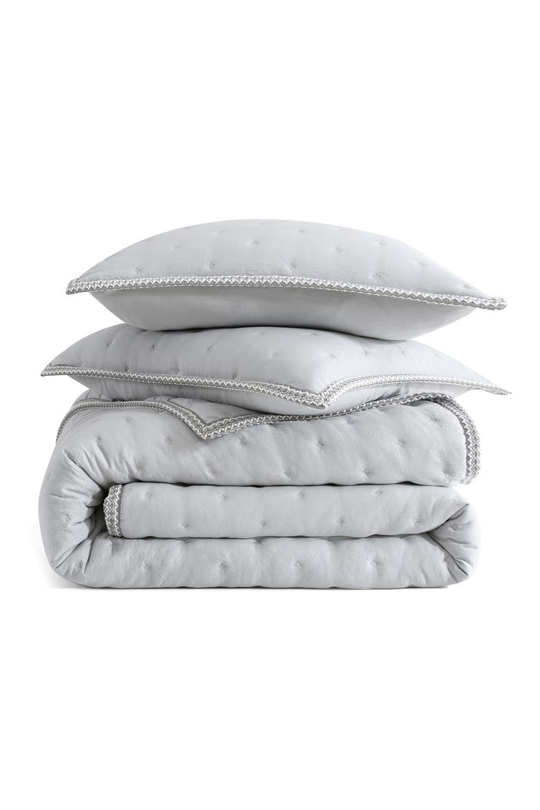 Devon UGGBraid Quilt & Shams Set, Main, color, GRAY VIOLET