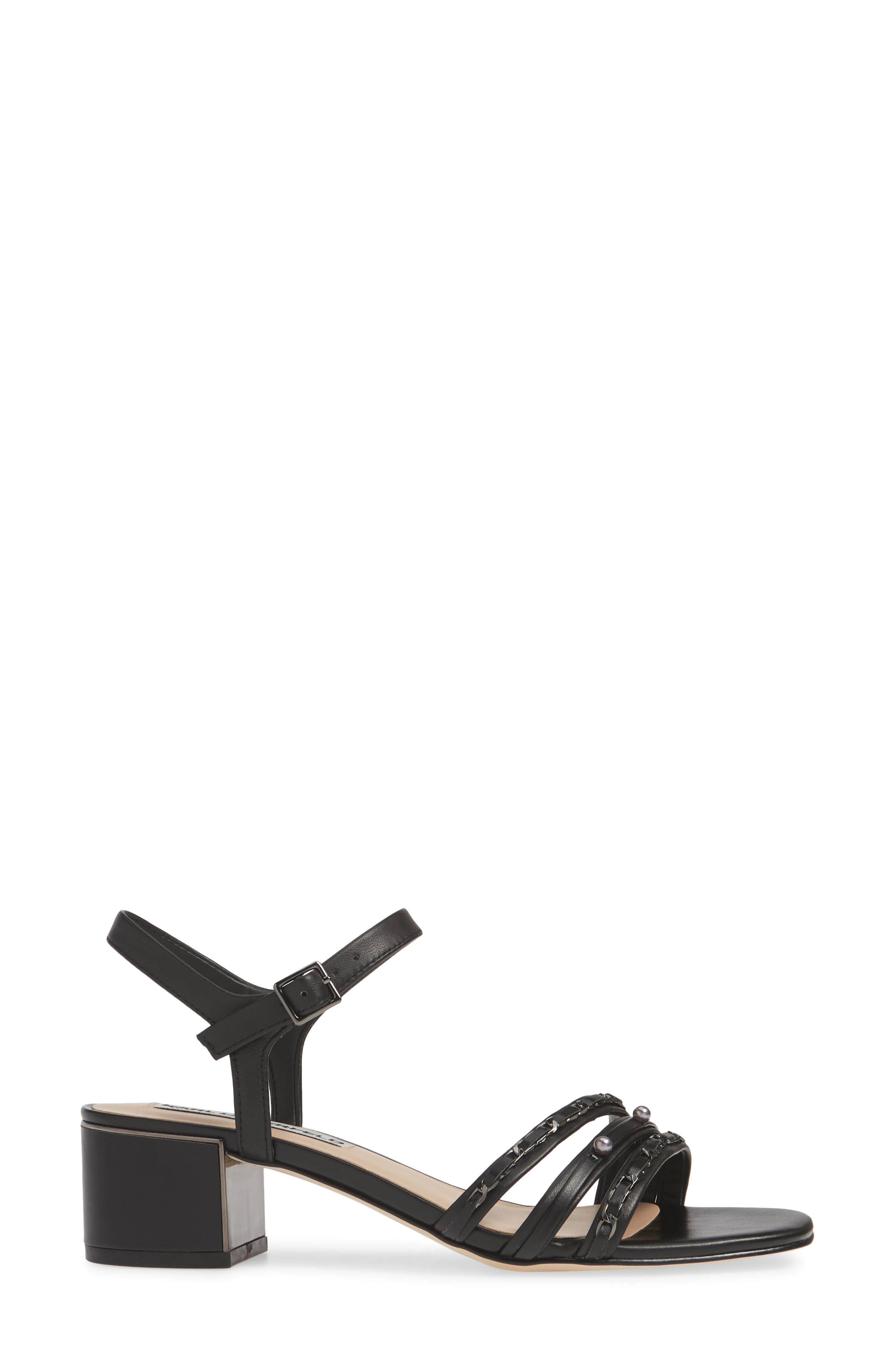 KARL LAGERFELD PARIS Tori Imitation Pearl Sandal, Alternate, color, 