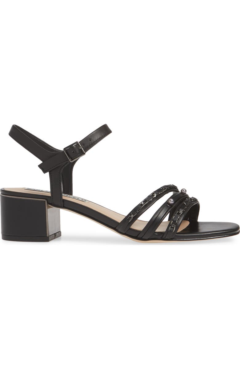 KARL LAGERFELD PARIS Tori Imitation Pearl Sandal, Alternate, color,
