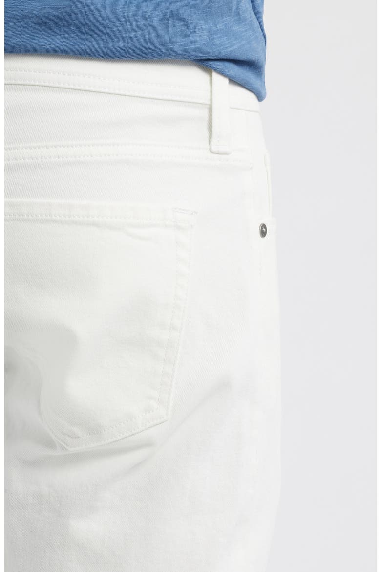 Slim Straight Leg Stretch Cotton Jeans, Alternate, color, SOFT WHITE