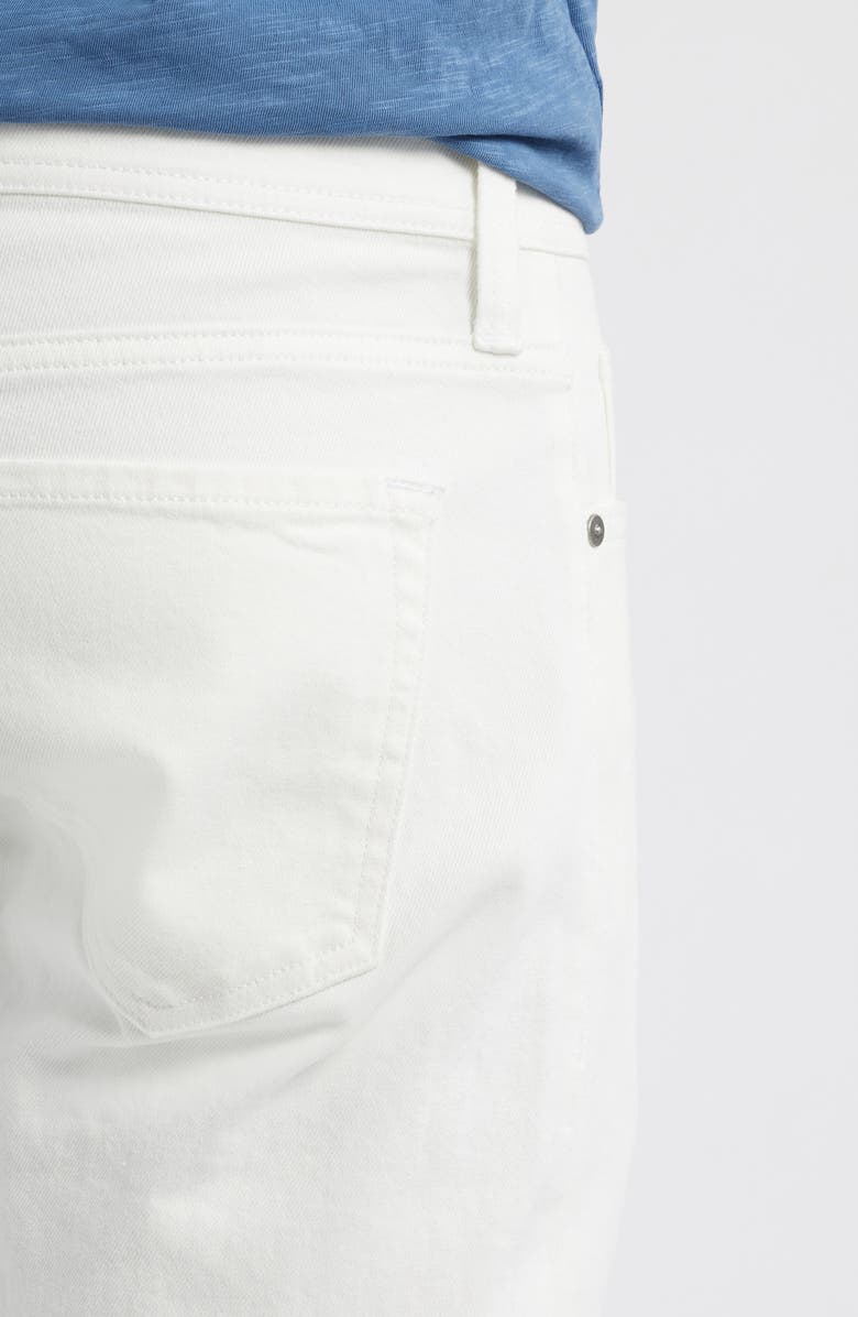 Nordstrom Slim Straight Leg Stretch Cotton Jeans, Alternate, color, Soft White