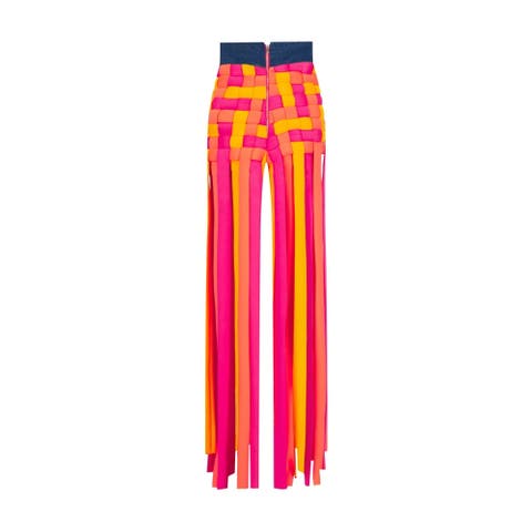 Medusa Fringe Maxi Skirt