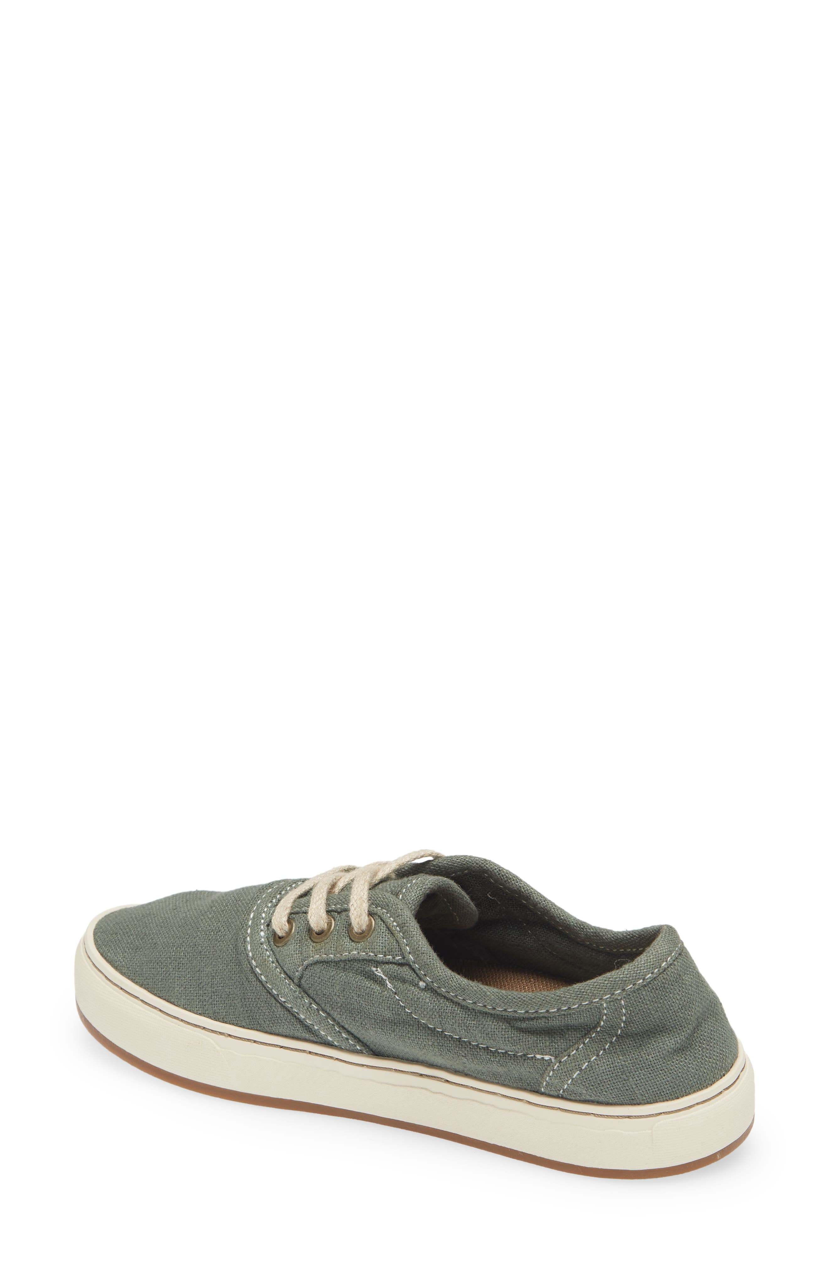 Sanuk Avery Lace-Up Hemp Sneaker, Alternate, color, Slate