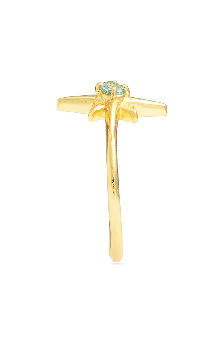 Kiara by Ki-ele Asprey Quartz Star Ring, Alternate, color, Gold
