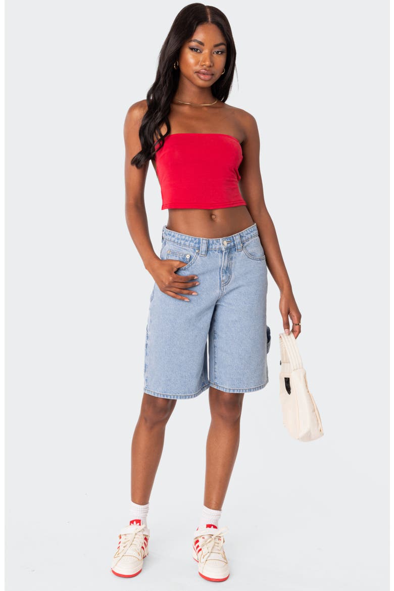 Tao Strappy Open Back Tube Top, Alternate, color, RED