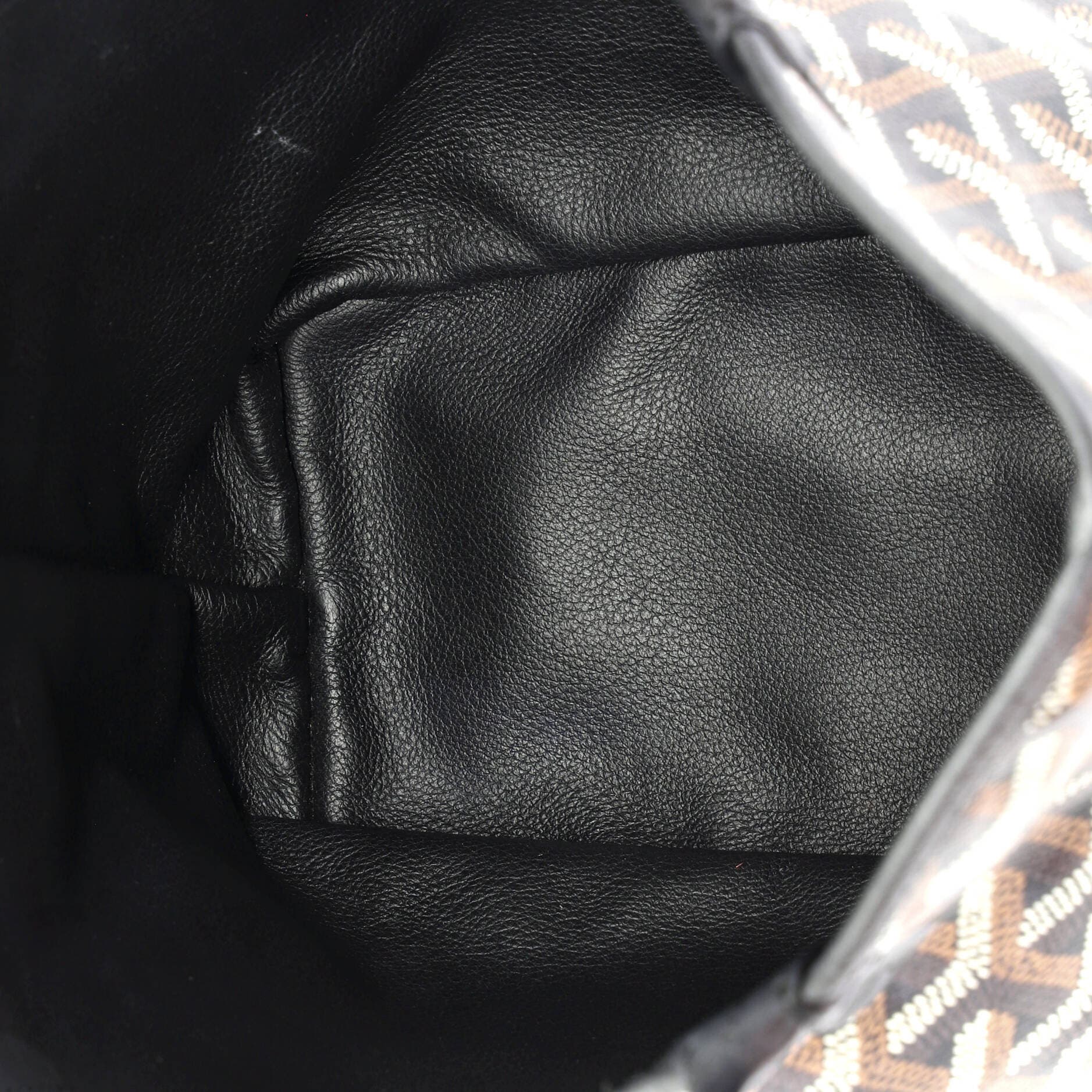 Pre-Owned Goyard Anjou Reversible Tote Coated Canvas Mini, Alternate, color, Black