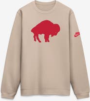 Nike Men's Nike Sand Buffalo Bills I-Formation Rewind Club Crew Sweatshirt