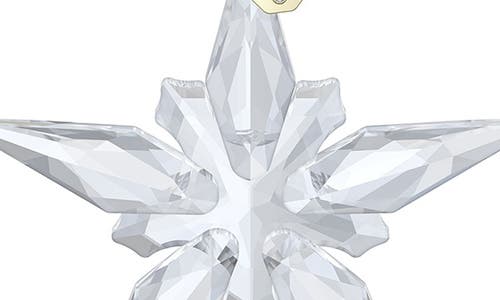 Swarovski 2025 Annual Edition Set Of 3 Crystal Snowflake Ornaments In White