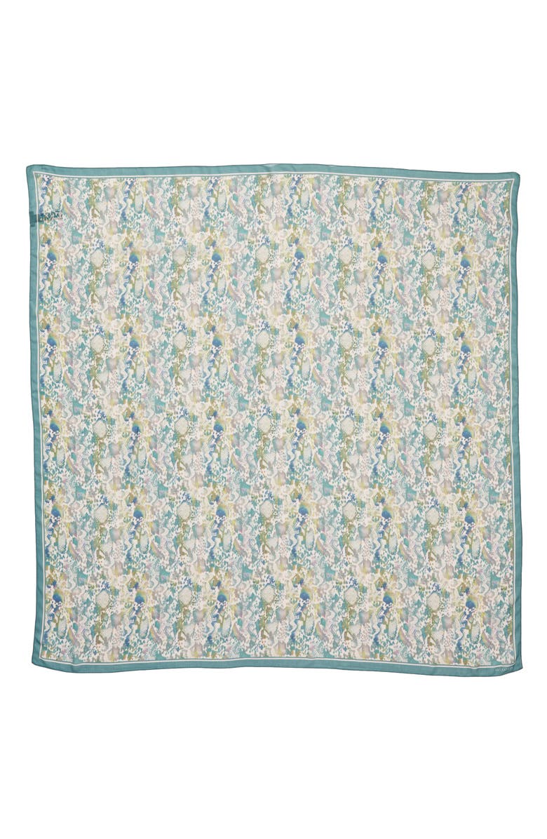 AllSaints Masala Mix Square Silk Scarf, Alternate, color,