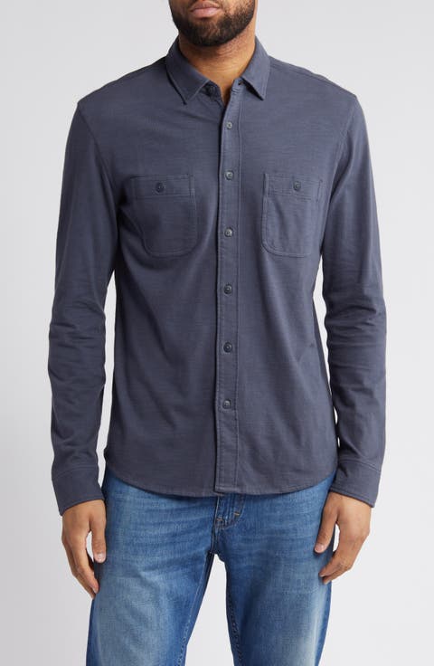 Knit Seasons Organic Cotton Button-Up Shirt