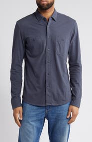 Faherty Knit Seasons Organic Cotton Button-Up Shirt
