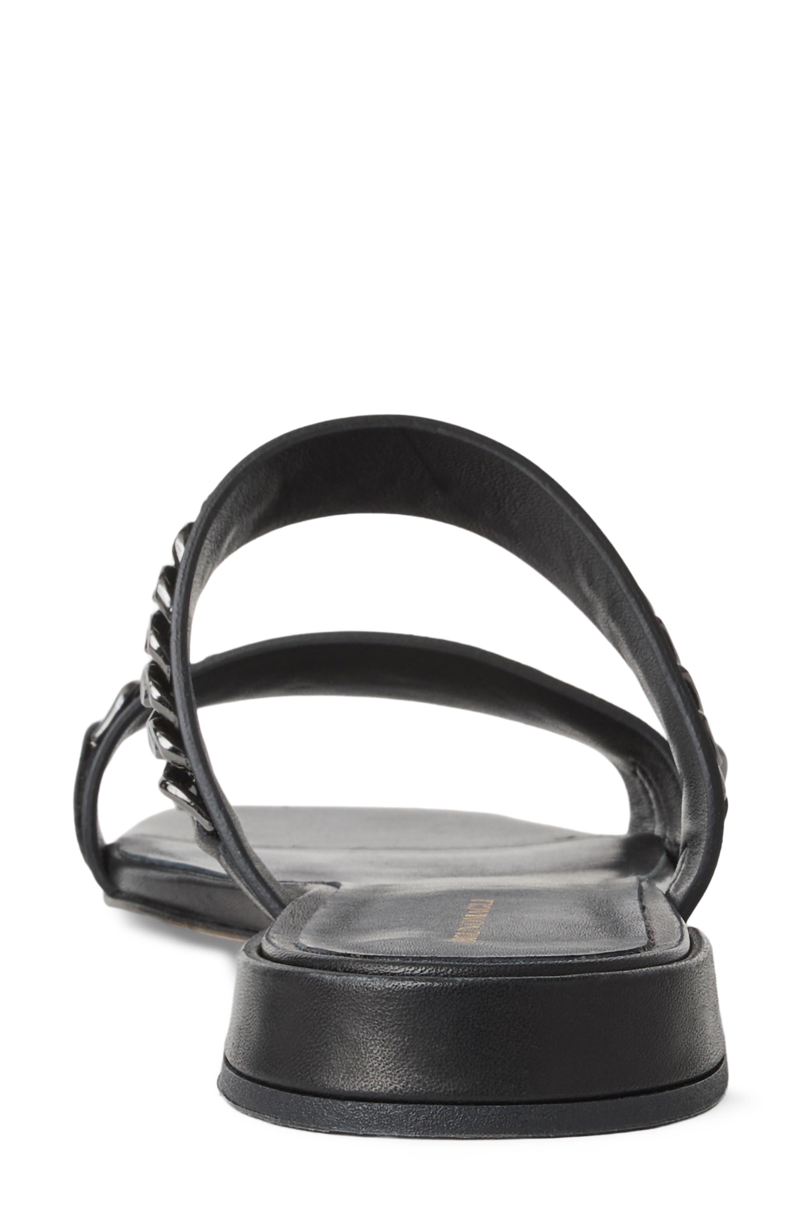 Bruno Magli Brunella Slide Sandal, Alternate, color, Black Nappa