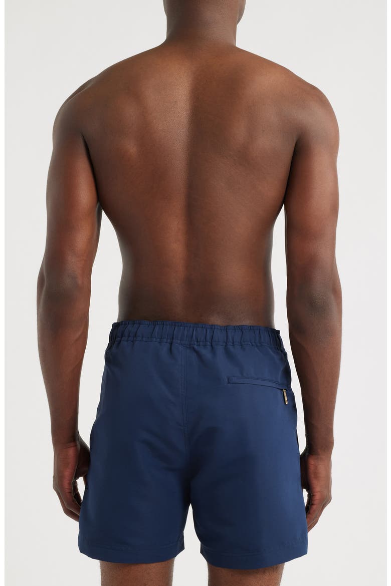 Oceano Drawstring Swim Trunks, Alternate, color, NAVY