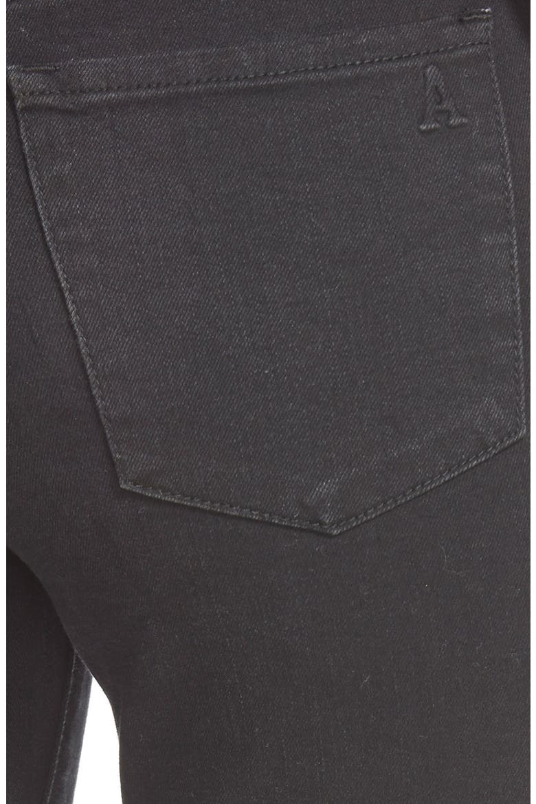 'Sarah' Distressed Skinny Jeans, Alternate, color, BLACK CAT