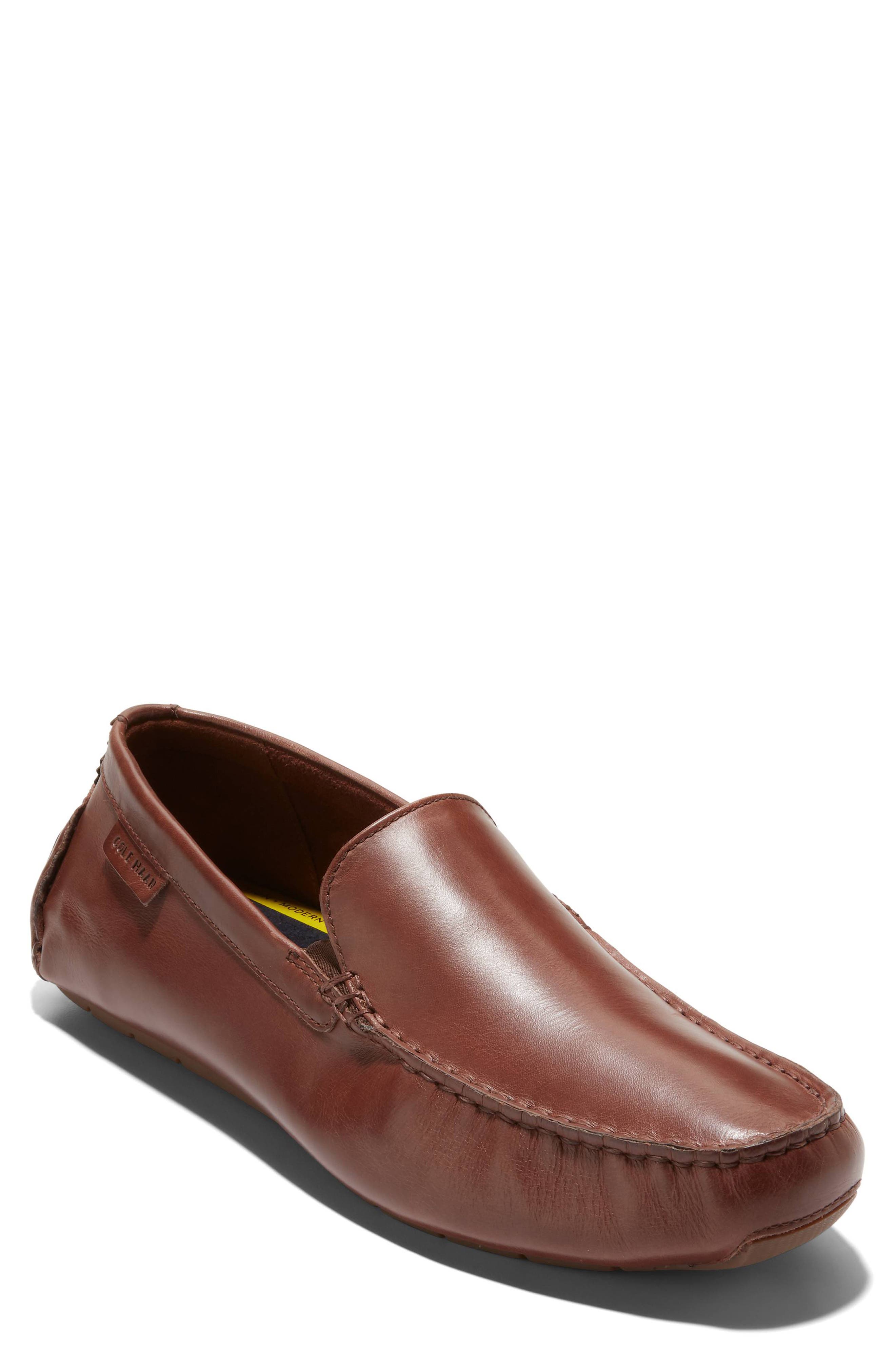 Cole Haan Grand Venetian Driver Loafer, Main, color, Ch Woodbury / Gum