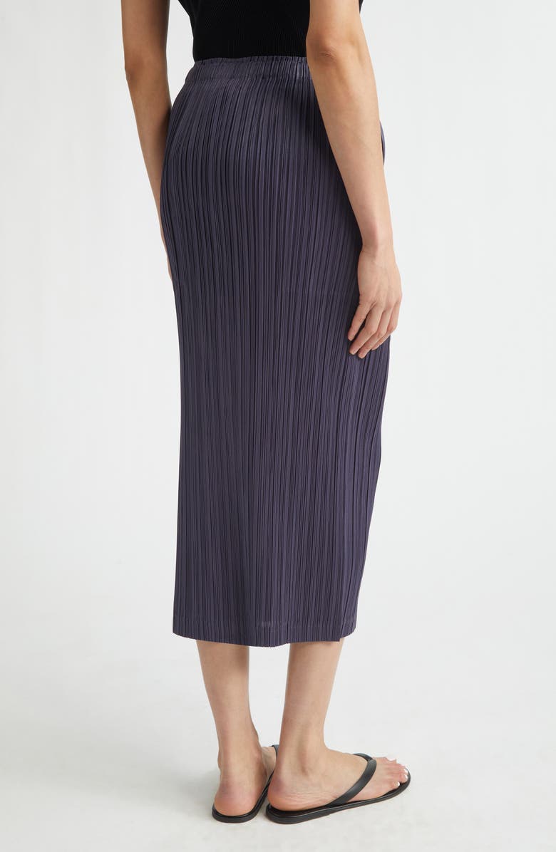 Pleats Please Issey Miyake Loop Pleated Skirt, Alternate, color, Dark Gray