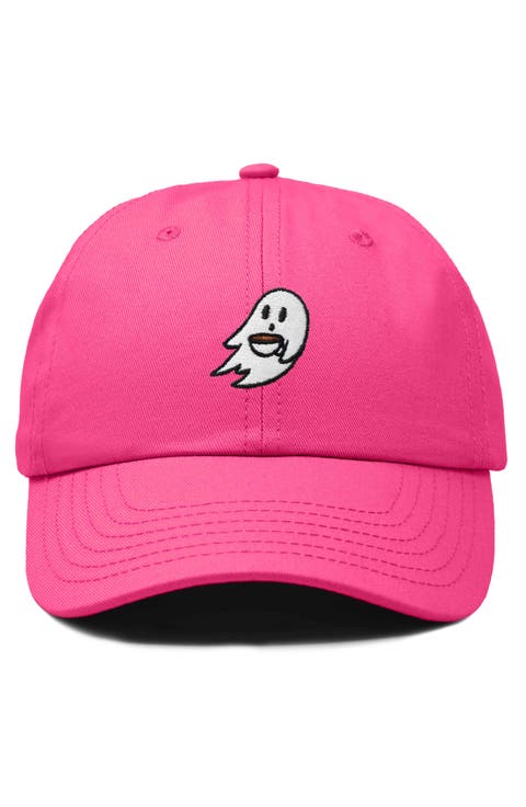 Coffee Ghost Embroidered Hat