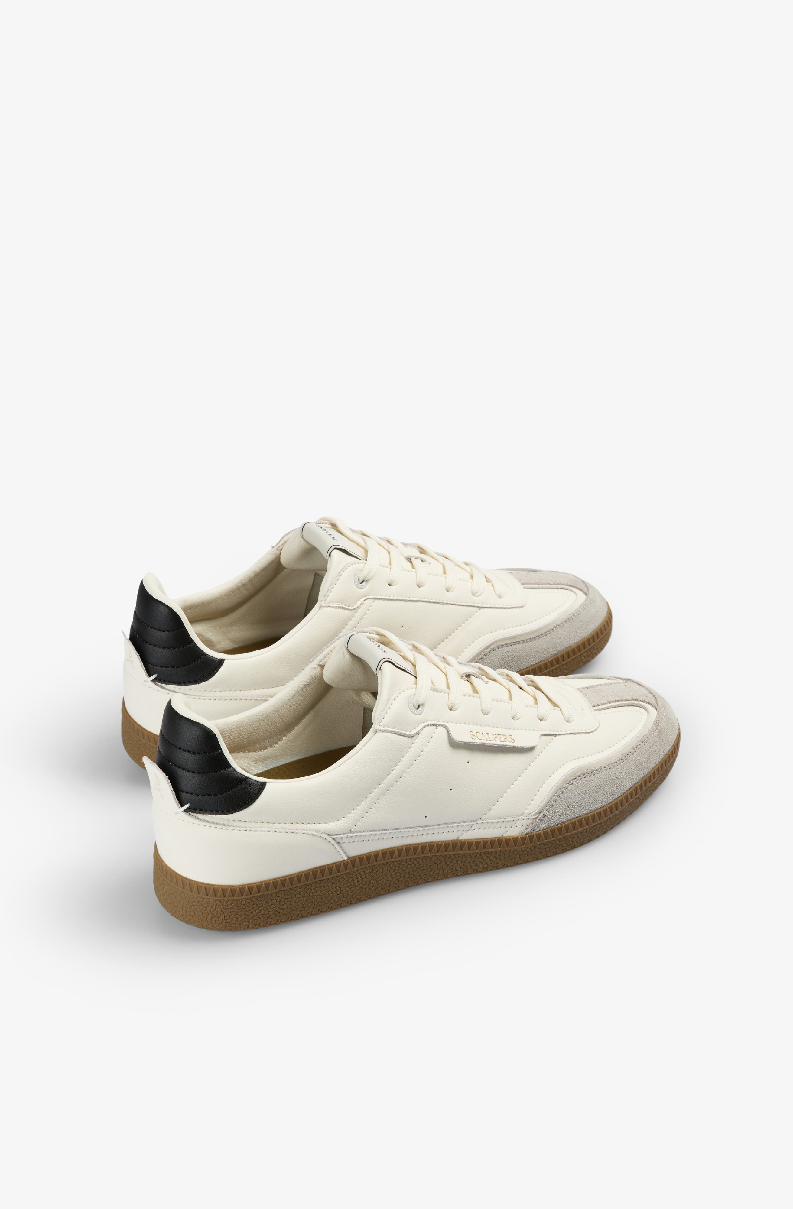 Leather Sneaker Contrast Sole, Alternate, color, White