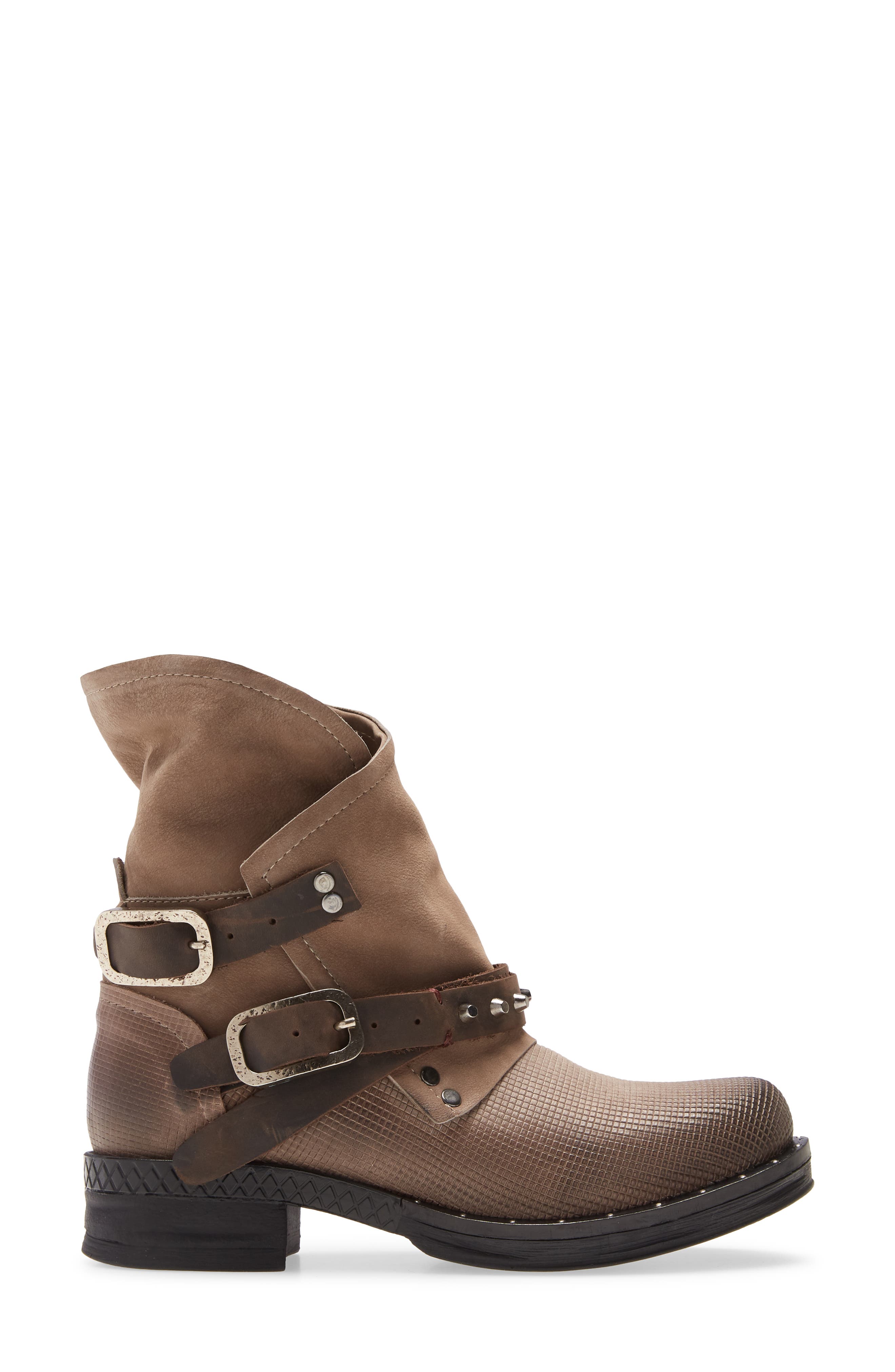 Steppe Moto Boot, Alternate, color, TAUPE LEATHER