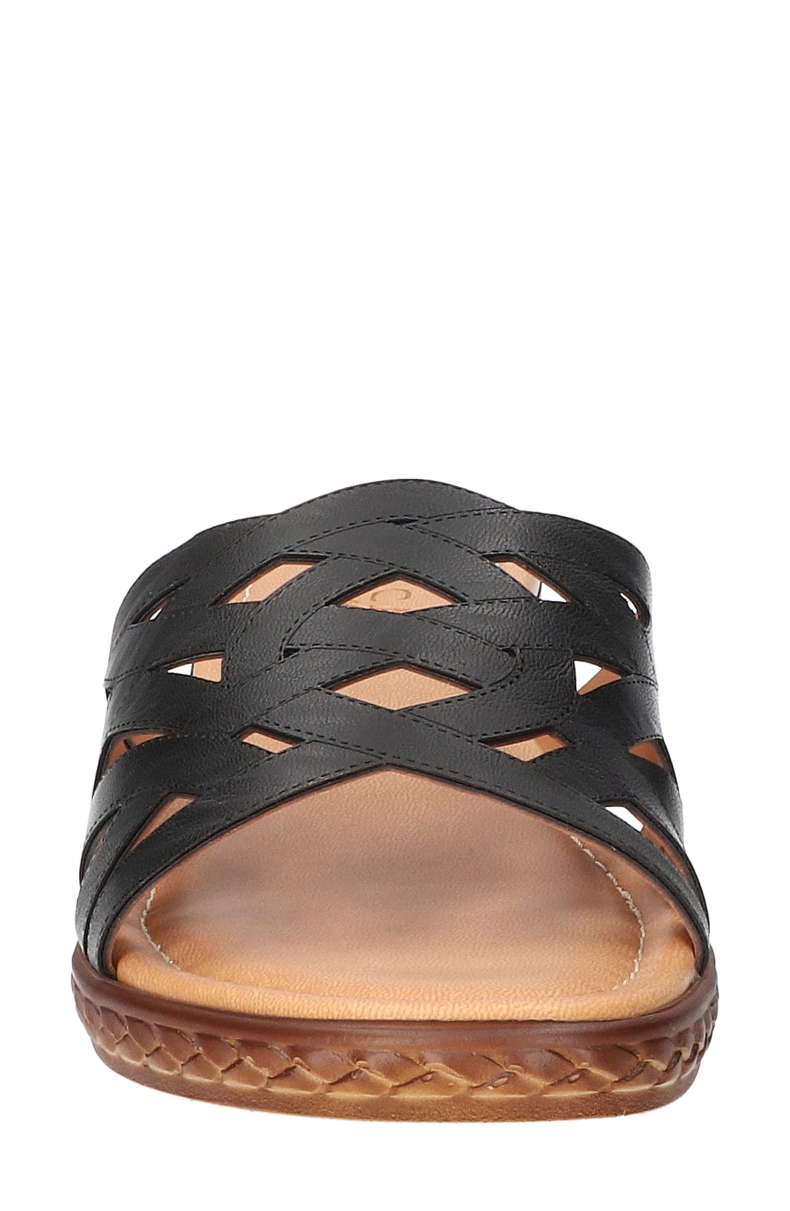 EASY STREET Edda Slide Sandal, Alternate, color, Black