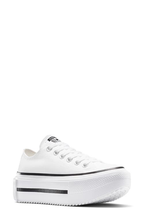 Converse Gender Inclusive Chuck Taylor All Star Lift Double Stack Low Top Platform Sneaker In Multi