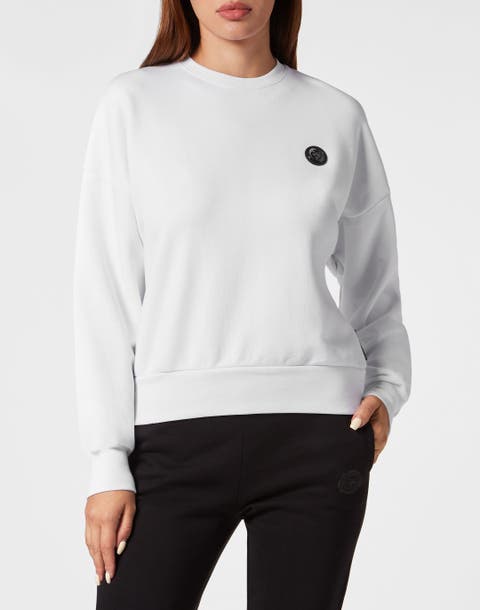 Cropped Sweatshirt Ls Glitter Women