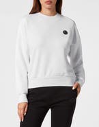 PLEIN SPORT Cropped Sweatshirt Ls Glitter Women