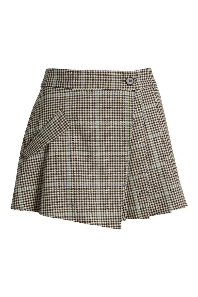 Adriana Check Miniskirt, Alternate, color, TEAL MULTI CHECK