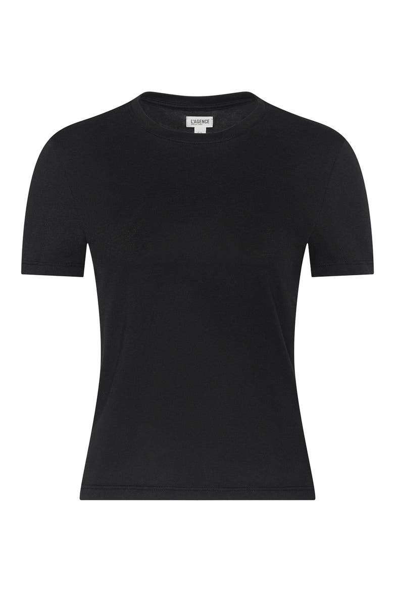 Aileen Crewneck T-Shirt, Alternate, color, BLACK