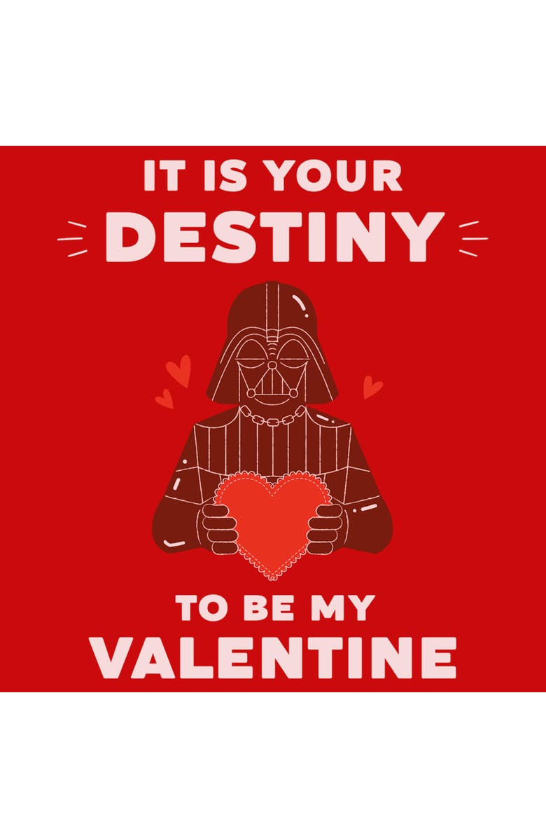 Star Wars: A New Hope Boy's Star Wars A New Hope It Is Your Destiny To Be My Valentine Graphic T-Shirt, Alternate, color, Red