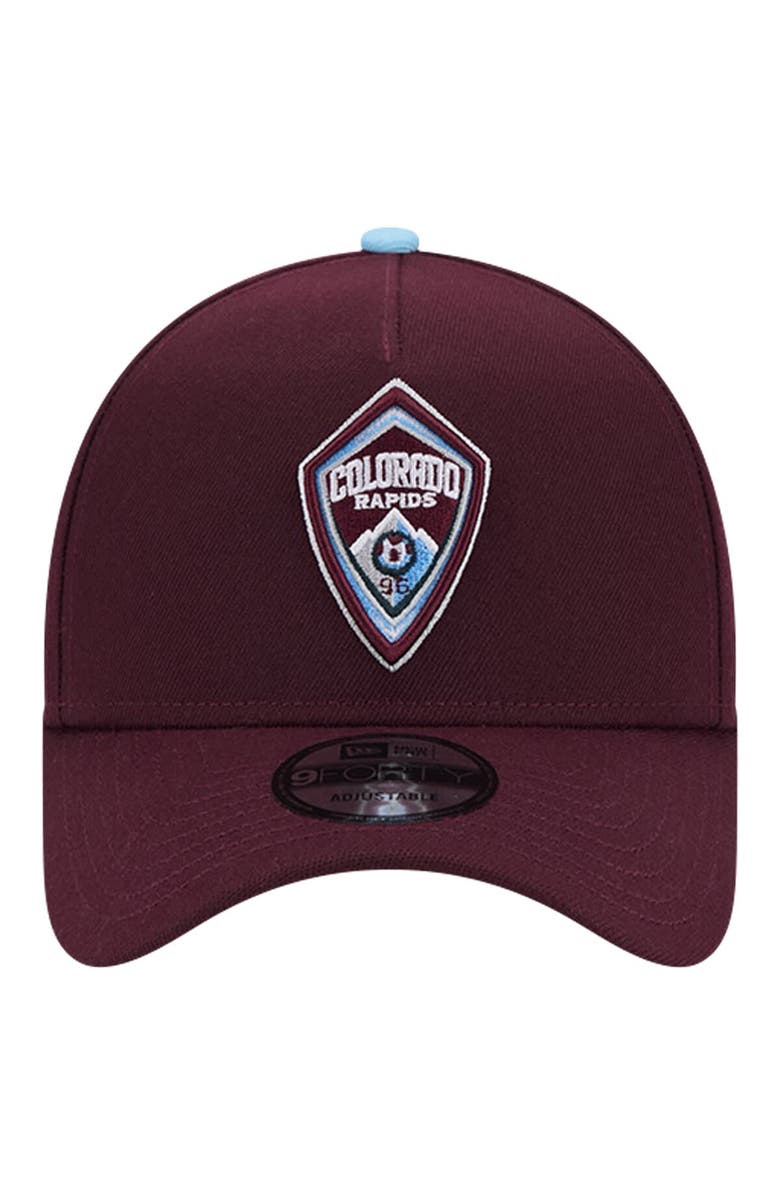 New Era Men's New Era Burgundy Colorado Rapids 2024 Kick Off Collection 9FORTY A-Frame Adjustable Hat, Alternate, color, 