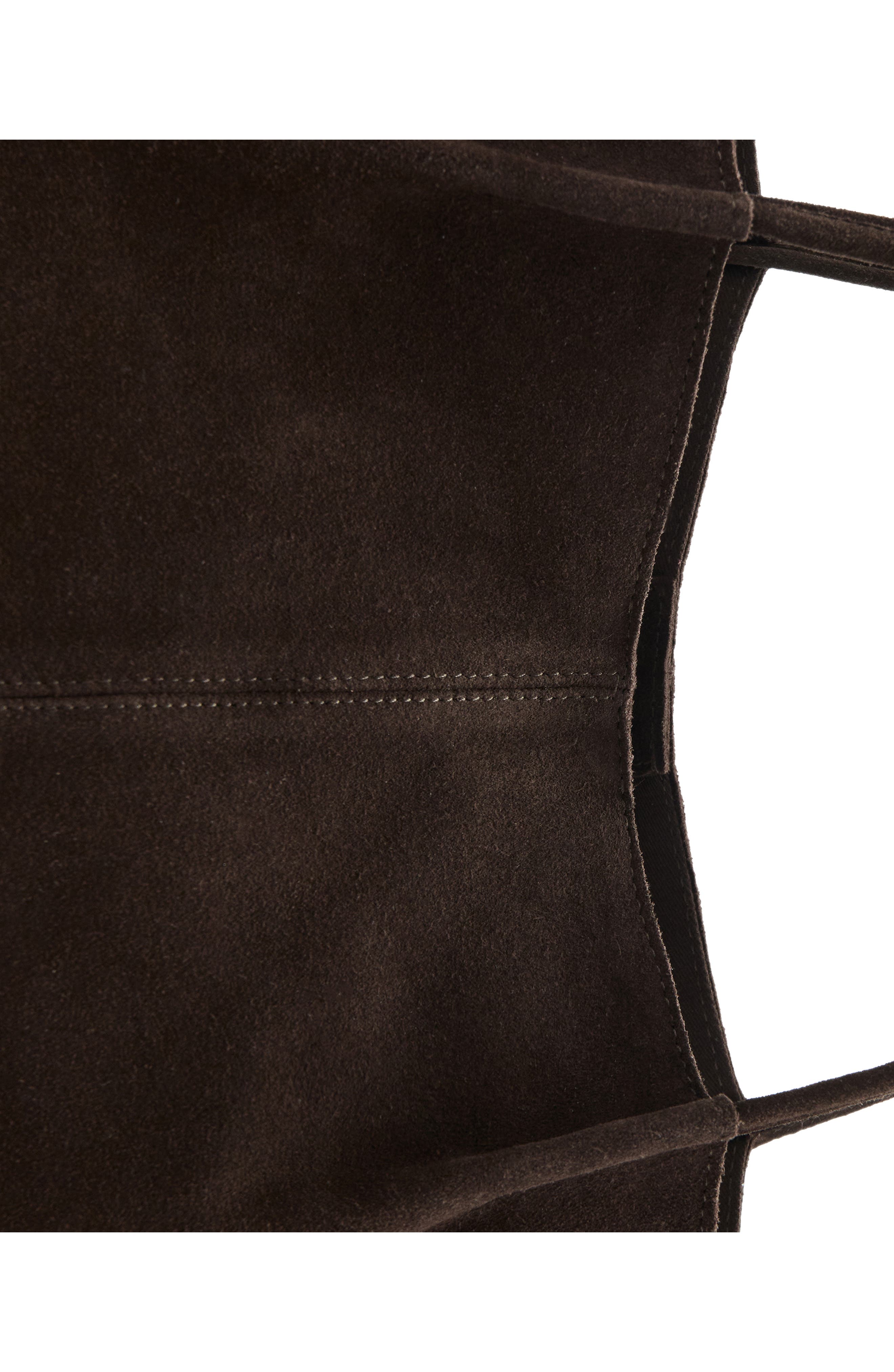 Suede Shoulder Bag, Alternate, color, CHOCOLATE