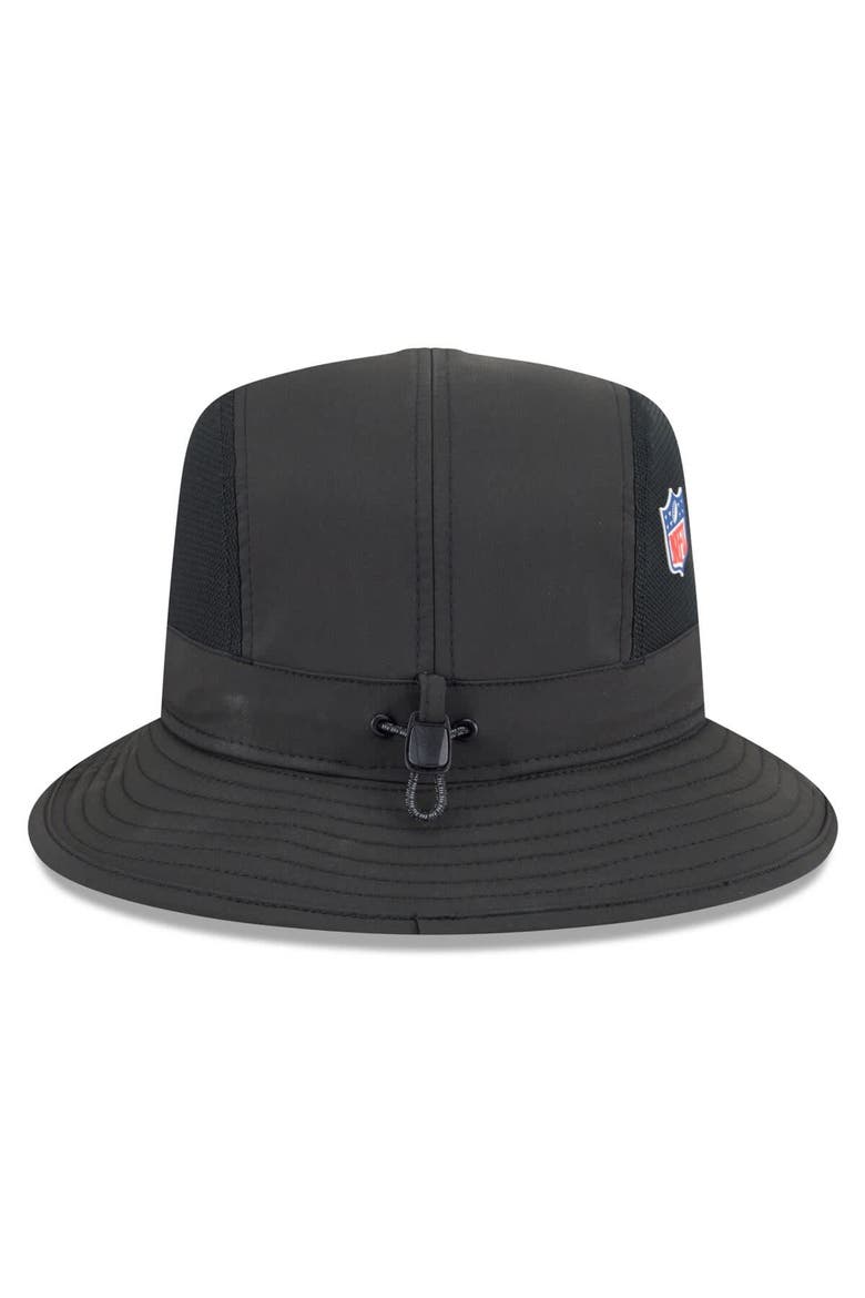 Men's New Era Black Las Vegas Raiders 2025 Sideline  Bucket Hat, Alternate, color, Black