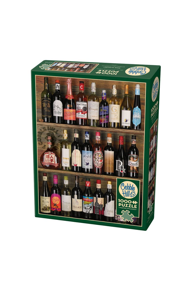 Cobble Hill Wine Alphabet 1000 Piece Puzzle, Main, color, Multicolored