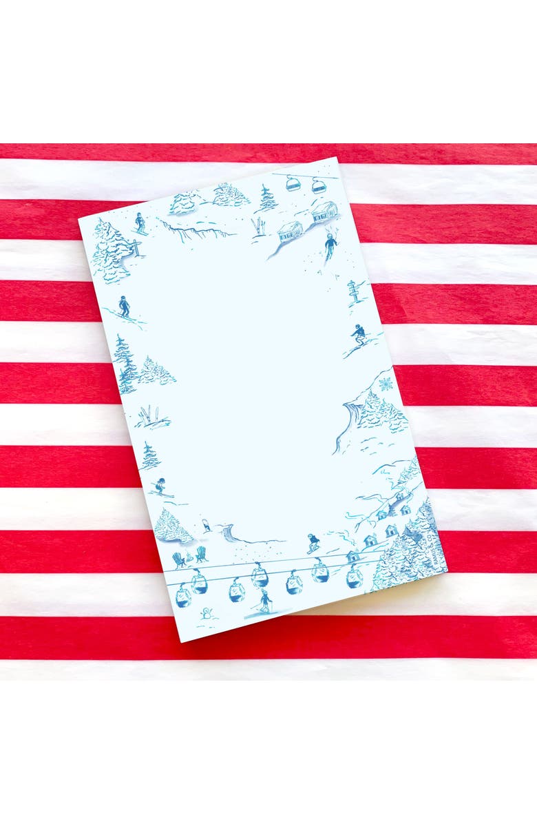 Ramus & Co Toile Ski Club 5" x 8" Winter Notepad, Alternate, color, Multi-Pack