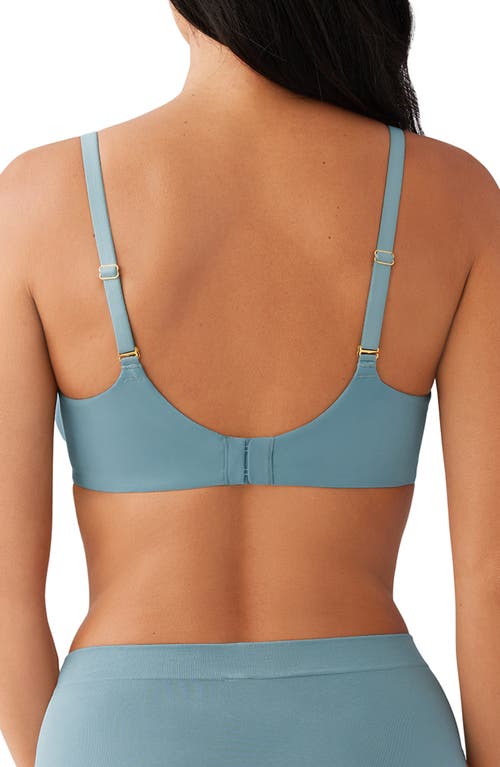 Shop Wacoal Simply Done Underwire Convertible T-shirt Bra In Stone Blue