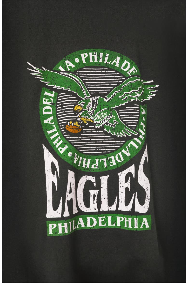 Philadelphia Eagles Crest Cotton Graphic T-Shirt, Alternate, color, TRUE BLACK