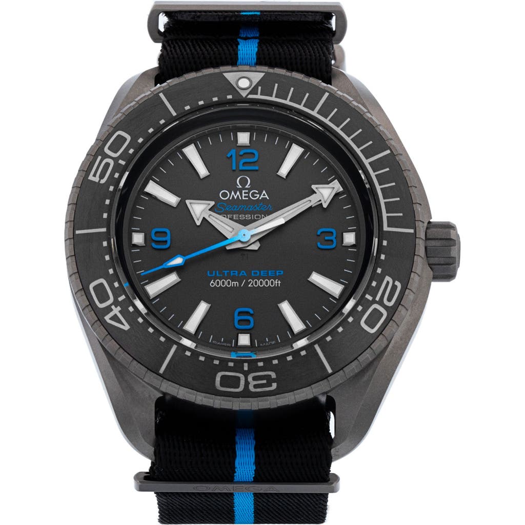 Watchfinder & Co. Omega Planet Ocean Nato Strap Watch, 45.5mm